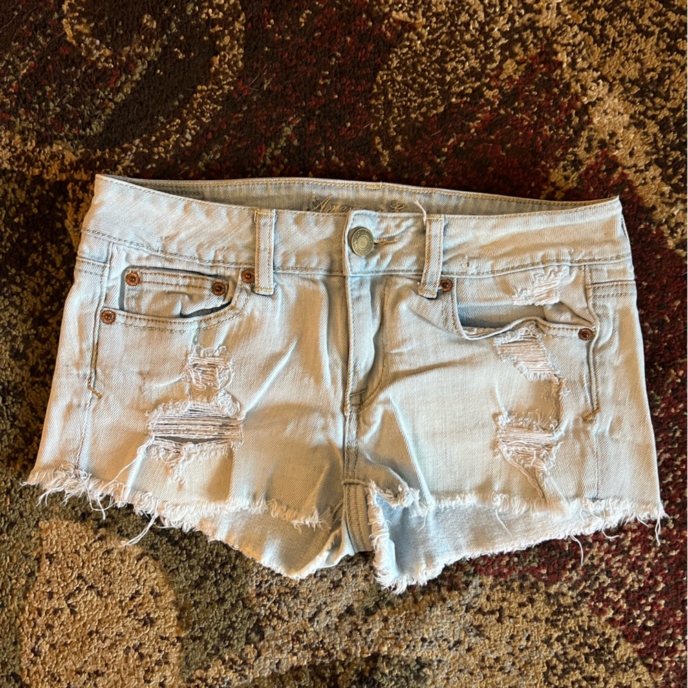 American Eagle Outfitters Light Blue Jean Shorts